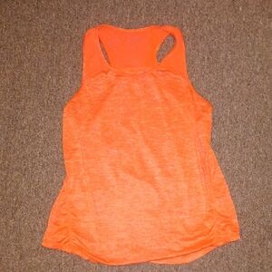 Women's Orange Sleeveless Top